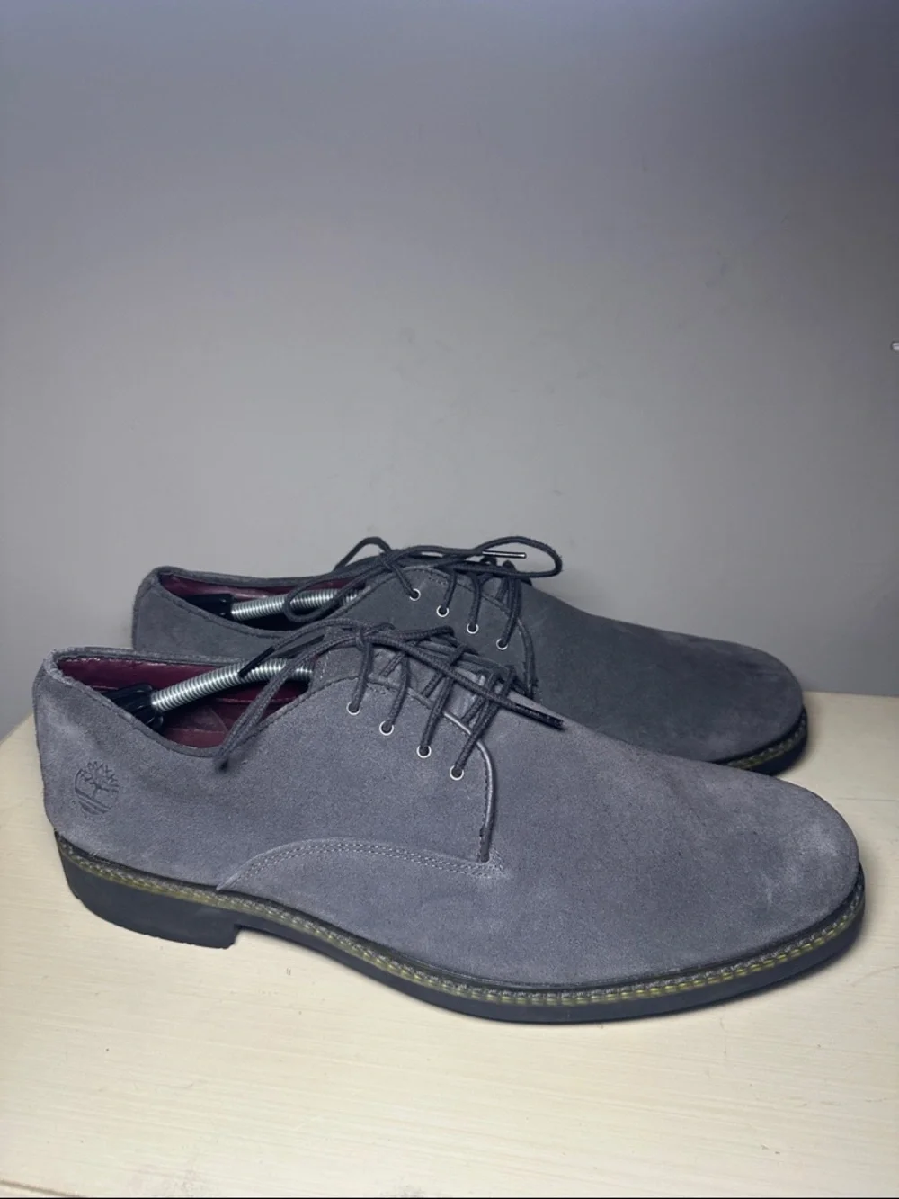 Timberland Naples trail Men's Charcoal Gray Suede Oxford Derby Shoes